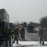 Lkw auf der B 55 ausgebrannt