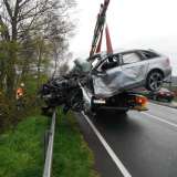 Schwerer Verkehrsunfall B 55