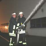 Herbstabschlussübung der Feuerwehr bei der Firma Schieffer