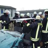Unfall fordert Feuerwehr bei einer Übung