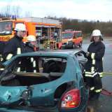 Unfall fordert Feuerwehr bei einer Übung