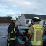 Unfall fordert Feuerwehr bei einer Übung
