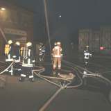 Manpower und viele Schläuche bei „Feuer“ bei  den Stadtwerken
