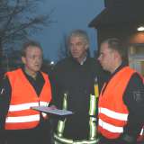 Manpower und viele Schläuche bei „Feuer“ bei  den Stadtwerken