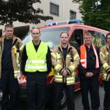 Feuerwehrleute absoliveren den Altstadtlauf 