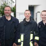 Feuerwehrleute absoliveren den Altstadtlauf 