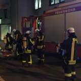 Feuerwehr, Werkfeuerwehr und Technisches Hilfswerk haben gemeinsam geübt