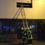 Feuerwehr, Werkfeuerwehr und Technisches Hilfswerk haben gemeinsam geübt