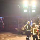 Feuerwehr, Werkfeuerwehr und Technisches Hilfswerk haben gemeinsam geübt