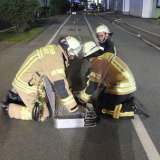 Feuerwehr, Werkfeuerwehr und Technisches Hilfswerk haben gemeinsam geübt