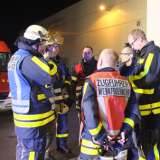 Feuerwehr, Werkfeuerwehr und Technisches Hilfswerk haben gemeinsam geübt