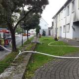 Hoher Sachschaden nach Kellerbrand in einem Reihenhaus