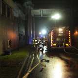 Feuer in der Lackiererei