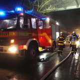 Feuer in der Lackiererei