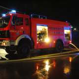 Feuer in der Lackiererei