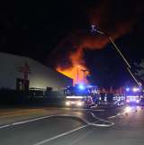 Großbrand im Gewerbegebiet Am Wasserturm