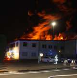 Großbrand im Gewerbegebiet Am Wasserturm