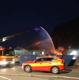 Großbrand im Gewerbegebiet Am Wasserturm