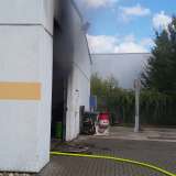 Brand in Werkstatt