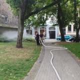 Feuerwehr unterstützt beim Bewässern