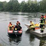 DLRG und Feuerwehr üben gemeinsam 