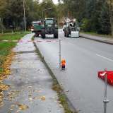 Traktor verlor Ladung