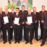Ehrungen bei der Jahresdienstbesprechung der Löschgruppe Rixbeck