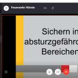 Löschgruppe Hörste übt via Skype
