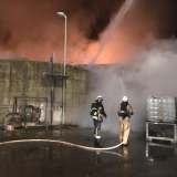 Strohlager durch Brand zerstört