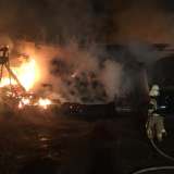 Strohlager durch Brand zerstört