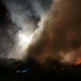 Strohlager durch Brand zerstört