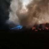 Strohlager durch Brand zerstört