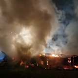 Strohlager durch Brand zerstört
