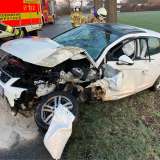 Verkehrsunfall: Fahrzeug gegen Baum geprallt