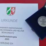 Flutkatastrophe 2021: Fluthelfer geehrt 