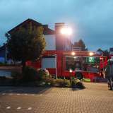 Übung des Löschzuges 5 im Hotel Rixbecker Alpen in Rixbeck