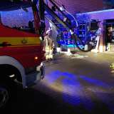 Übung des Löschzuges 5 im Hotel Rixbecker Alpen in Rixbeck