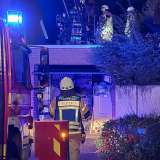 Übung des Löschzuges 5 im Hotel Rixbecker Alpen in Rixbeck