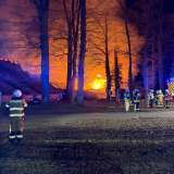 Großbrand zu Weihnachten bei Minustemperaturen