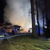 Großbrand zu Weihnachten bei Minustemperaturen