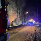 Großbrand zu Weihnachten bei Minustemperaturen