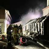 Holzschuppen abgelöscht